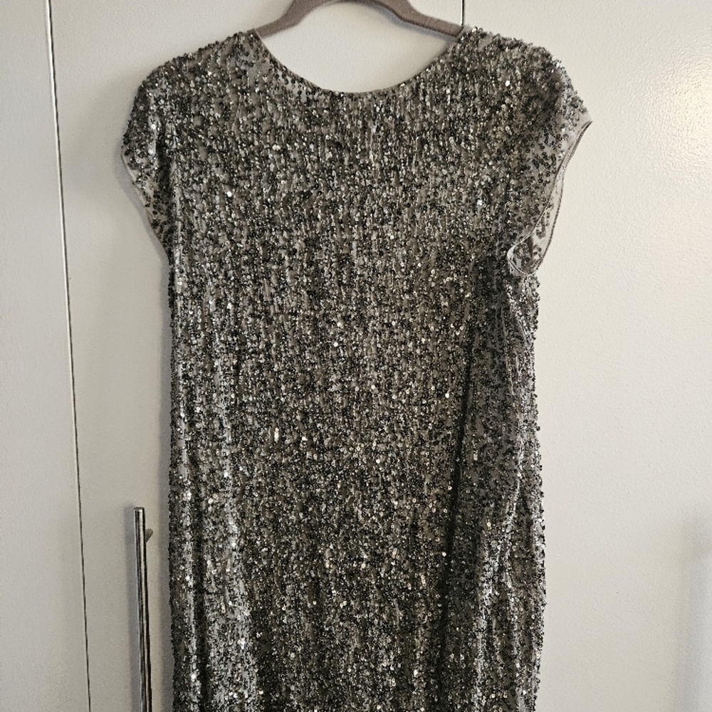 NWT All Saints Sequin Dress Size 6 - Picture 7 of 9